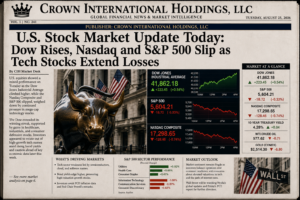 U.S. Stock Market Update Today: Dow Rises, Nasdaq and S&P 500 Slip as Tech Stocks Extend Losses