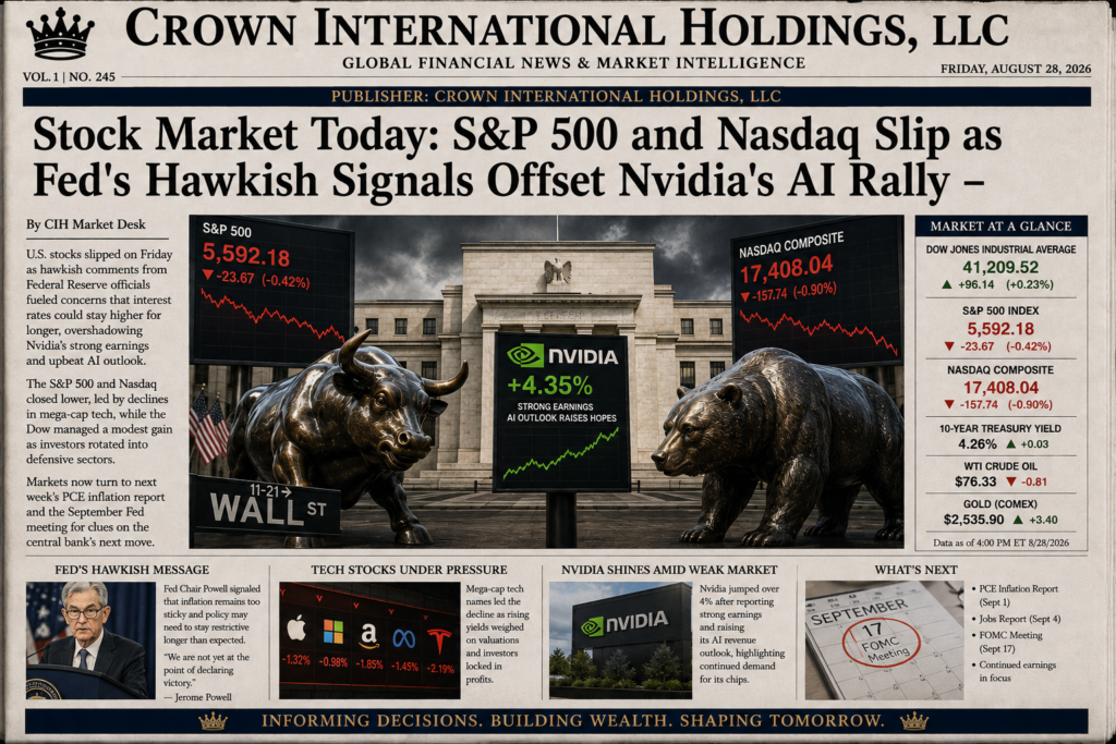 Stock Market Today: S&P 500 and Nasdaq Slip as Fed's Hawkish Signals Offset Nvidia's AI Rally