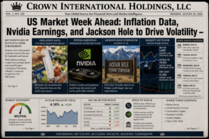 US Market Week Ahead: Inflation Data, Nvidia Earnings, and Jackson Hole to Drive Volatility