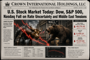 U.S. Stock Market Today: Dow, S&P 500, Nasdaq Fall on Rate Uncertainty and Middle East Tensions