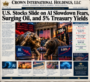 U.S. Stocks Slide on AI Slowdown Fears, Surging Oil, and 5% Treasury Yields
