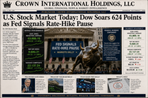 U.S. Stock Market Today: Dow Soars 624 Points as Fed Signals Rate-Hike Pause