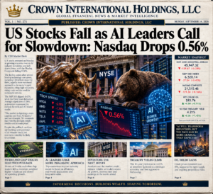 US stock market today, stock market close September 14 2026, Nasdaq drop, S&P 500 decline, Dow Jones fall, AI stocks selloff, semiconductor stocks plunge, AI slowdown, AI regulation, Nvidia stock, AMD stock, Intel stock, Micron stock