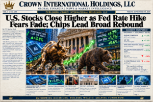 U.S. Stocks Close Higher as Fed Rate Hike Fears Fade; Chips Lead Broad Rebound