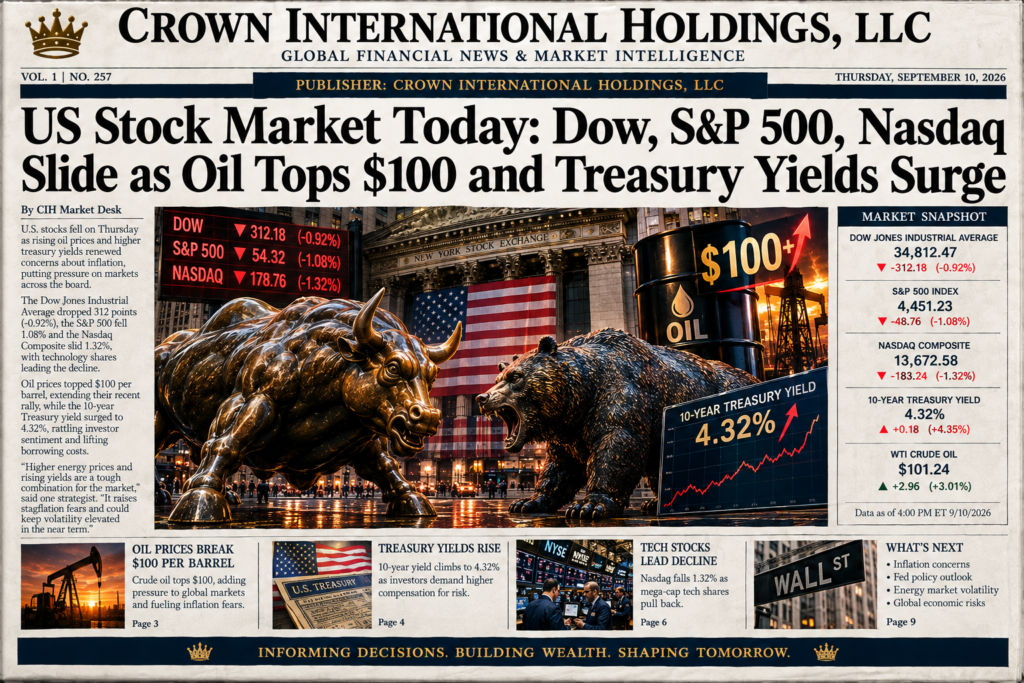 US stock market today, stock market close, S&P 500 today, Dow Jones today, Nasdaq today, market sell-off, Wall Street today